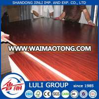 melamine paper laminated plywood/MDF/Particle board for furniture LULI GROUP